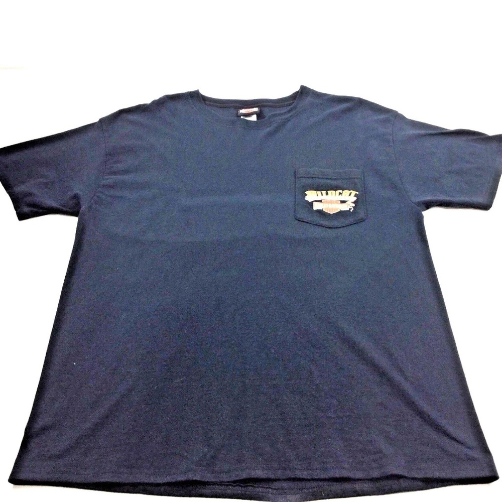 Harley Davidson Wildcat Black Graphic T Shirt L